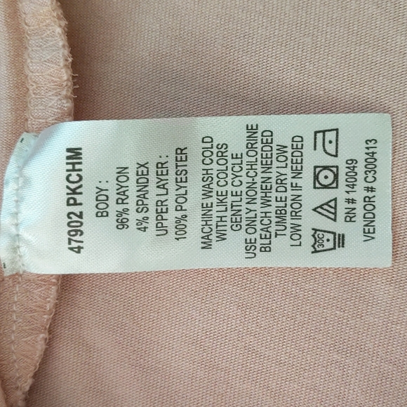 Chadwick's of Boston High Low Pleated Top S Dusty Rose - Picture 10 of 16